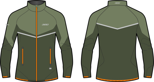 Разминочная куртка KV+ PREMIUM jacket olive green, 23V145.7