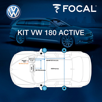 Комплект для замены штатной акустической системы FOCAL KIT VW Active 180