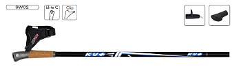 Палки для ходьбы KV+ MISTRAL Clip Nordic Walking pole 9W02