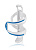 Флягодержатель XLC Bottle Holder Sidecage white\blue 2503210600
