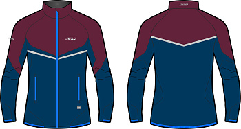 Разминочная куртка KV+ PREMIUM jacket navy\bordeaux, 23V145.4
