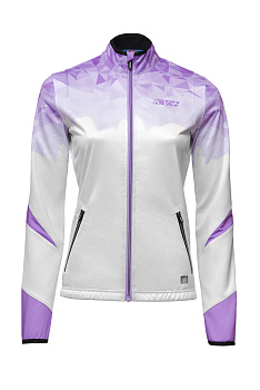 Разминочная куртка KV+ TORNADO jacket woman white\lilac, 24V107.04