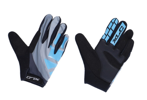 Перчатки XLC Full finger glove Enduro grey\blue 250014804